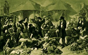 Pedro, o Grande, no Deptford Dockyard de Daniel 1806 70 Maclise