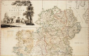 Um novo mapa da Irlanda civil e eclesiástica de Daniel Augustus Beaufort