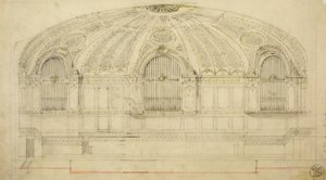 Orchestra Hall, Chicago, Illinois, Seção, 1904.