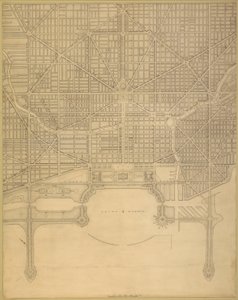 Placa 110 do Plano de Chicago, 1909: Chicago. Plano do Sistema Completo de Rua...