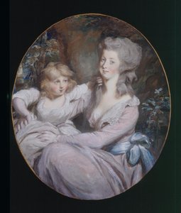 Margaret "Peggy" Arnold e filha Sophia, c.1787