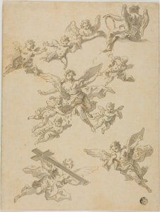 Esboços de anjos e Putti