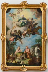 O Paraíso (esboço para um fresco do teto da basílica de Sonntagberg, Baixa Áustria)
