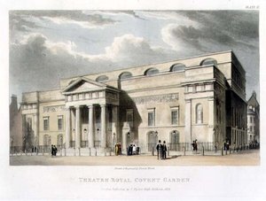 Theatre Royal, Covent Garden, em Londres, desenhado por Robert Smirke em 1809