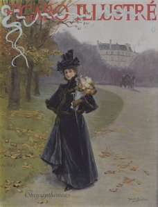 Chrysanthemes (crisântemos). Capa do Le Figaro Illustre, novembro de 1896