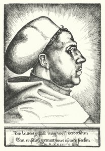 Martin Luther, reformador protestante alemão de Daniel Hopfer
