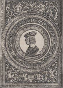 Retrato do imperador Carlos V, ca. 1519. de Daniel Hopfer