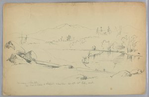 Rio Ammonoosuc e Montanhas Brancas, N.H. de Daniel Huntington