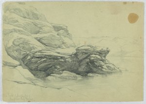 Cove Back of Dumpling Fort, Newport de Daniel Huntington