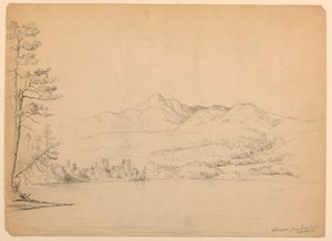 Desenho, Montanha Chocorua a partir de Cara