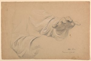 Desenho, Estudo para "Comunhão de t, 1844 de Daniel Huntington