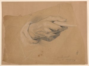 Desenho, Estudo para "Comunhão de t, 1844 de Daniel Huntington