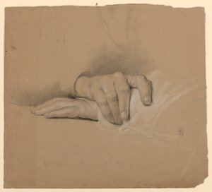 Desenho, Estudo para "Comunhão de t, 1844 de Daniel Huntington