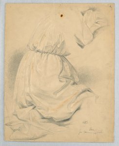 Desenho, Estudo para "Comunhão de t, 1846 de Daniel Huntington