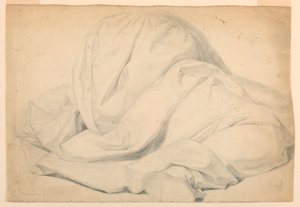 Desenho, Estudo para a "Comunhão dos Doentes", 1844-45 de Daniel Huntington
