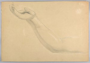 Desenho, Estudo para Duplicado de "C", 1850 de Daniel Huntington