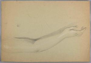 Desenho, Estudo para Duplicado de "C", 1850 de Daniel Huntington