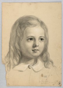 Desenho, Estudo para Duplicado de "Christiana", 1850 de Daniel Huntington