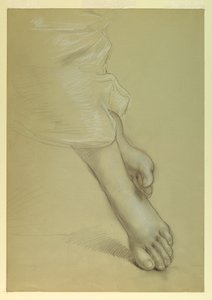 Desenho, Estudo para "Justiça e Pe", 1878 de Daniel Huntington