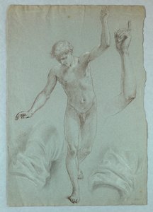 Desenho, Estudo para "O Sonho de Mercy", 1857-58 de Daniel Huntington