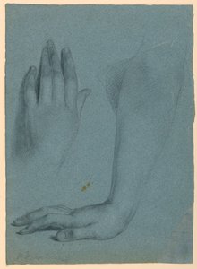 Desenho, Estudo para "O Sonho de Mercy", 1857 de Daniel Huntington
