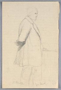 Desenho, Estudo para "Grupo Científico", 1858 de Daniel Huntington