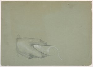 Desenho, Estudo para "Tribute Money", 1852 de Daniel Huntington