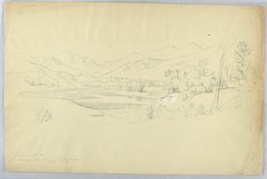 Franconia Notch do rio Pemigewasset perto de Grafton House de Daniel Huntington