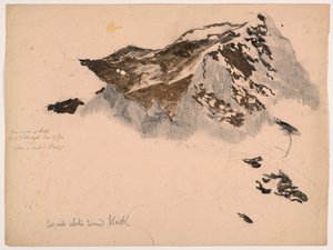 Da janela do chalé, topo do Monte Scheidegg, depois de uma névoa e tempestade de Daniel Huntington