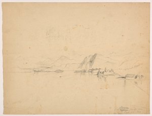 Lago Lucerna de "O Cisne" de Daniel Huntington