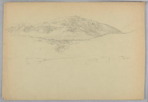 Esboço de paisagem, Mount Desert, Maine de Daniel Huntington