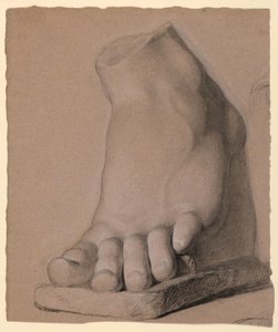Pé esquerdo de um gesso de Daniel Huntington