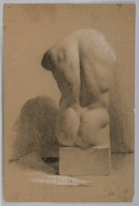 Torso masculino de gesso de Daniel Huntington