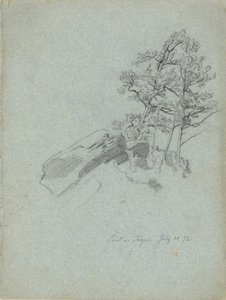 Aponte em Armadilhas. 30 de julho. 72, de um caderno de desenho de Daniel Huntington