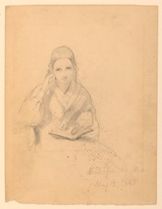 Estudo de retrato de Miss Elliott de Daniel Huntington