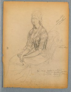 Esboço para Retrato de Miss Astor de Daniel Huntington
