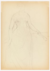 Esboço para um retrato de Bella Worsham de Daniel Huntington