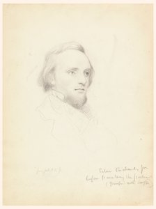 Esboço da cabeça de Peter Richards para seu retrato de Daniel Huntington