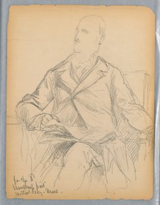 Esboços para o Retrato do Sr. Winthrop para a Sociedade Histórica, Mass. de Daniel Huntington