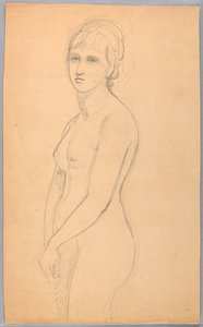 Nu feminino em pé de Daniel Huntington