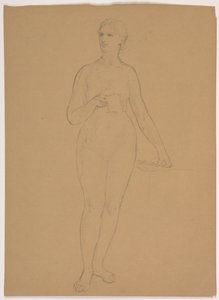 Nu feminino em pé de Daniel Huntington