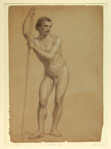 Nu masculino em pé de Daniel Huntington