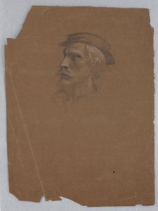 Estudo de Ticiano para "Tiziano mostrando o enterro de Carlos V e Clemente VII" de Daniel Huntington