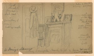 Biblioteca de Washington Irving em Sunnyside de Daniel Huntington
