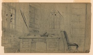 Biblioteca de Washington Irving em Sunnyside de Daniel Huntington
