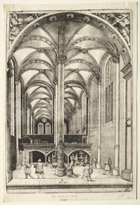 Vista no interior da Igreja de Santa Catarina em Augsburg