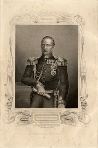 Retrato do príncipe Mikhail Dmitrievich Gorchakov 1795-1861, 1856 de Daniel John Pound