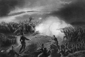 Ataque e repulsa dos russos, antes de Sebastopol, Guerra da Crimeia, 1857 de Daniel John Pound