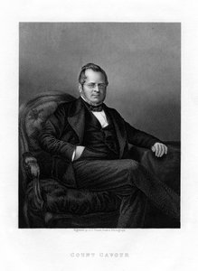 Conde Camillo Benso por Cavour, político italiano, século XIX