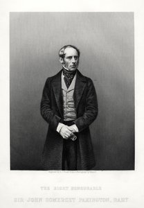 John Somerset Pakington, 1º Barão Hampton, político inglês, c1880. de Daniel John Pound